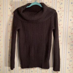 DKNY City Brown Wool Blend Sweater sz M